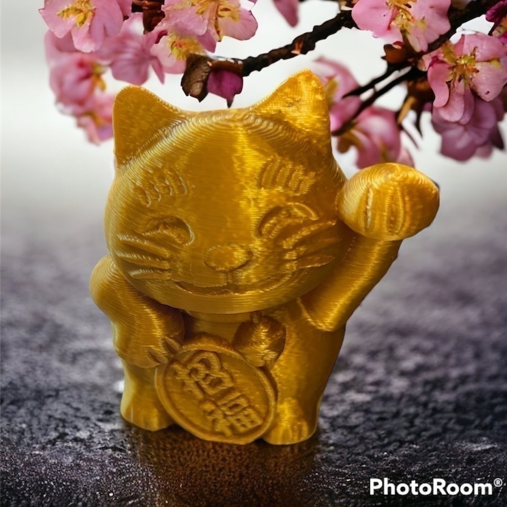 MINI GOLDEN LUCKY CAT STATUE
